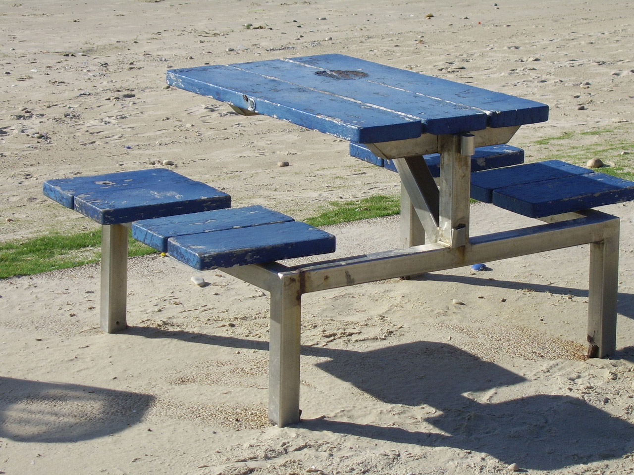 Picnic Table At Beach Free Stock Photo - Public Domain Pictures