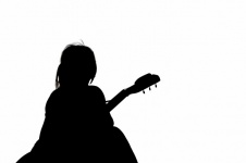 Clipart, Woman, Guitar