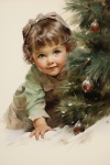 Child Joy Of Christmas Art