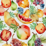Fruit Seamless Watercolor