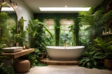 Luxury Bathroom - Jungle Theme
