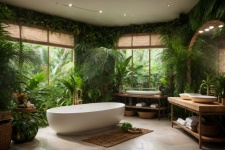 Luxury Bathroom - Jungle Theme