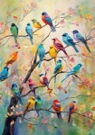 Spring Song Bird Art Print