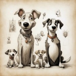 Funny Dog Art Print