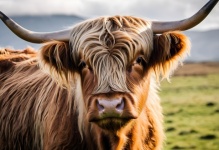Scottish Highland Cattle Cow Bark