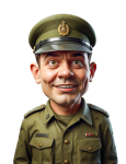Caricature, Soldier, Military, Png