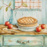 Autumn Apple Pie Art Print