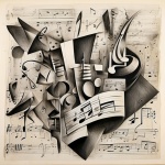 Abstract Music Background Art