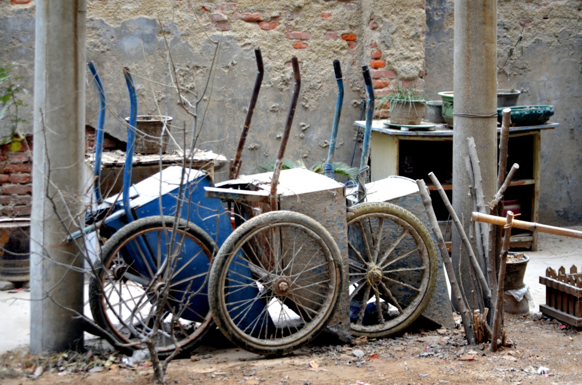 wheel-barrows-free-stock-photo-public-domain-pictures