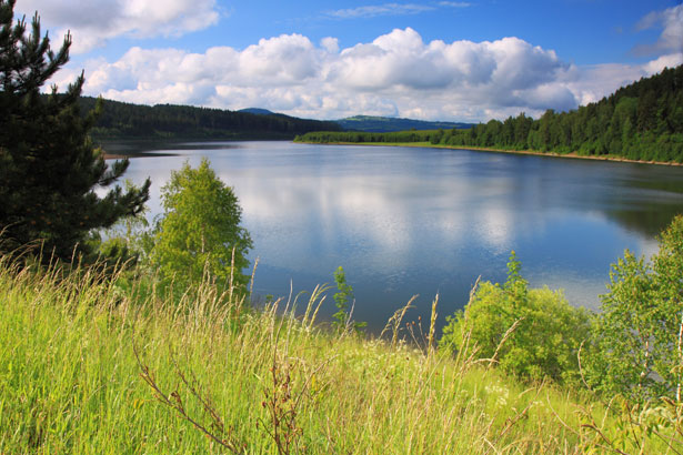 Paysage avec lac Photo stock libre - Public Domain Pictures