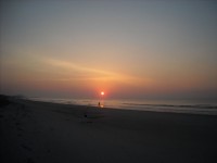 Sun Rise On The Beach