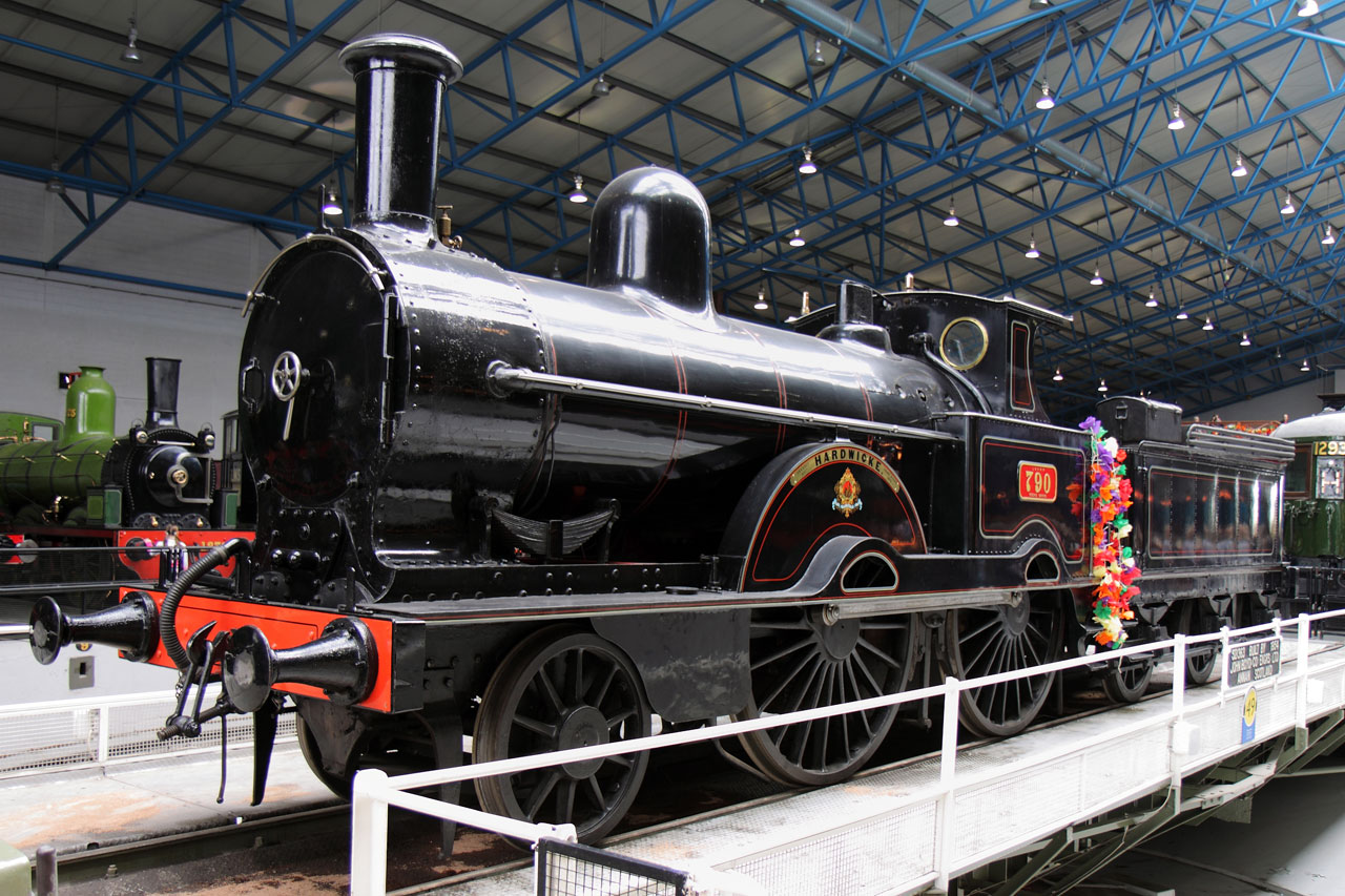 Steam engine in National Railway Museum in York