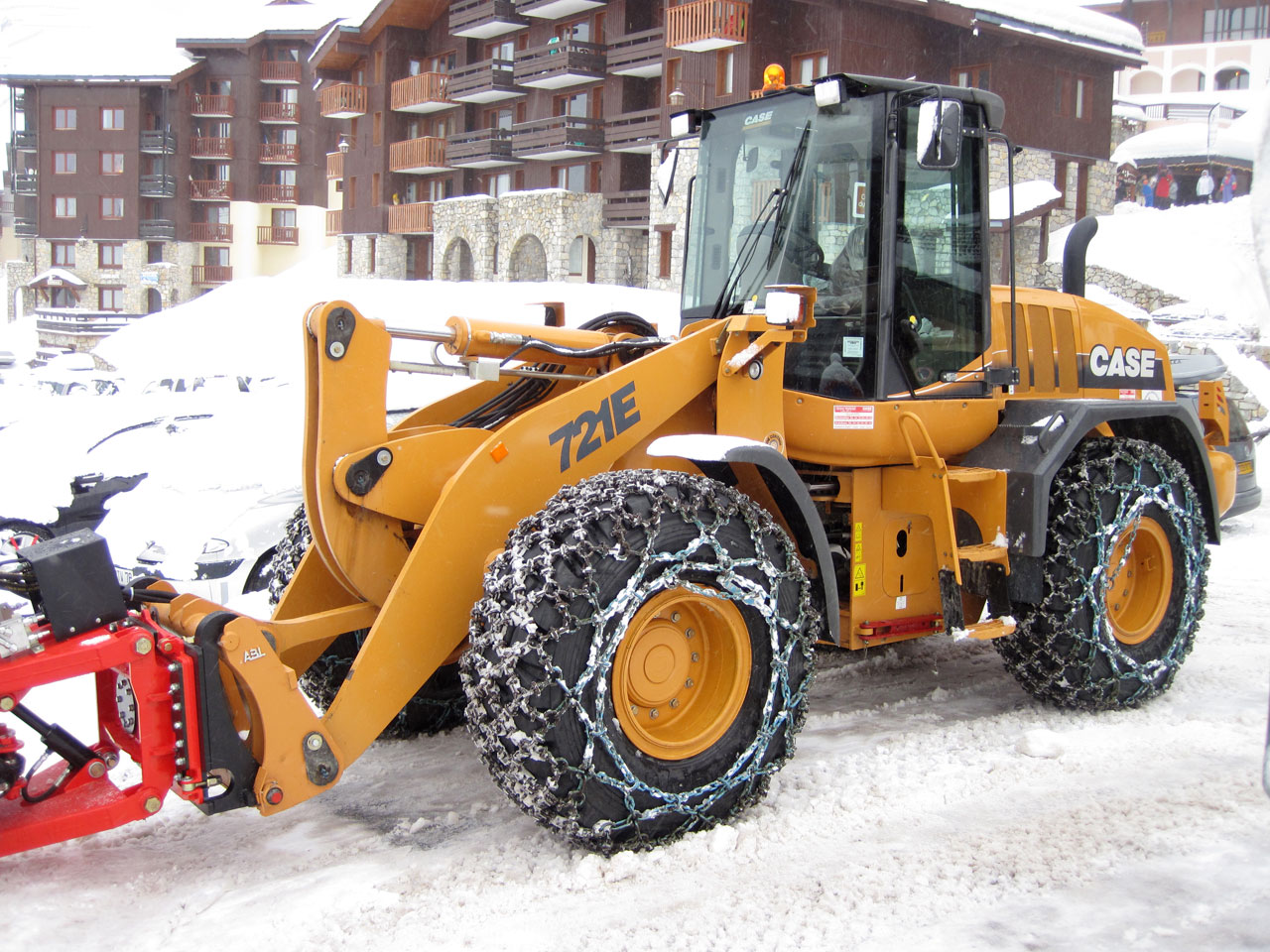 snow plow in our ski resort