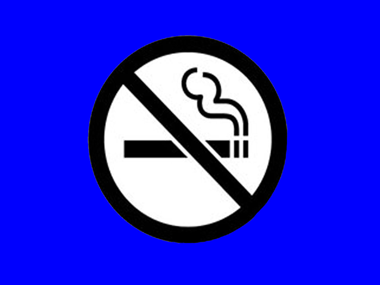 Public no smoking sign