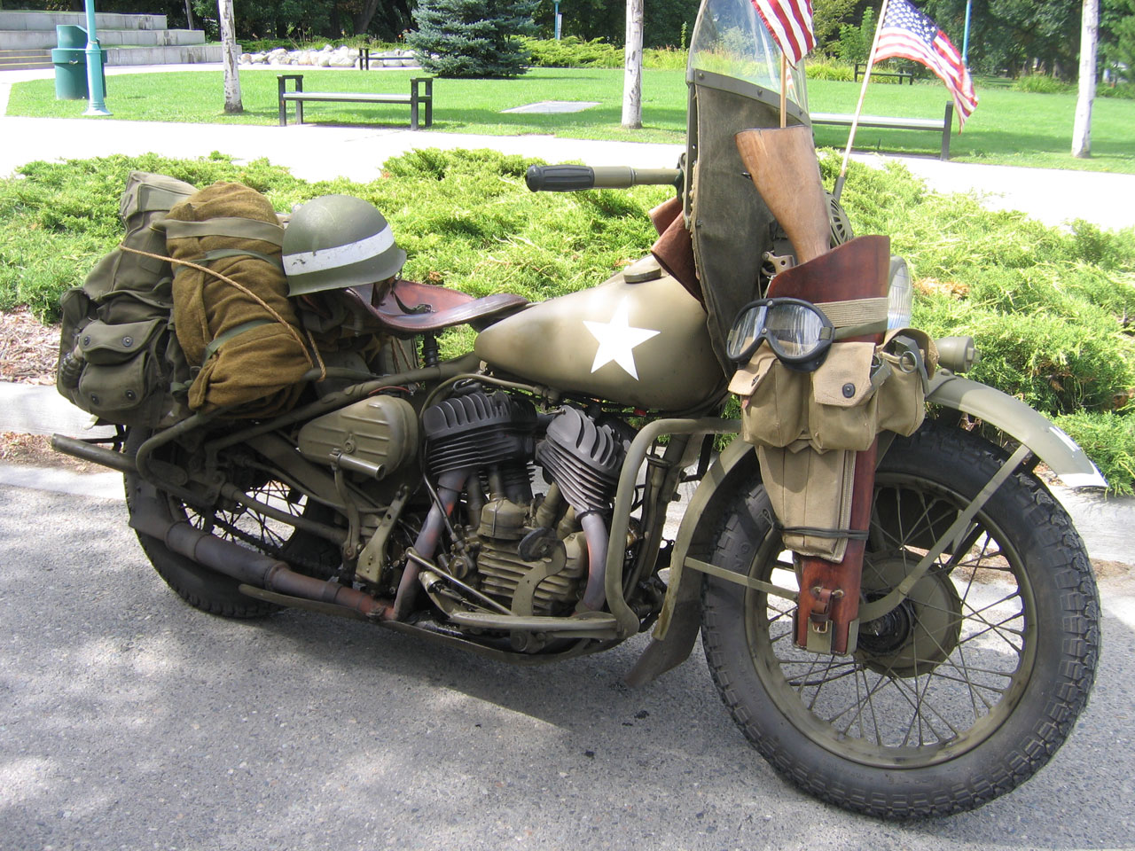1942 WLA Harley Davidson Motorcycle