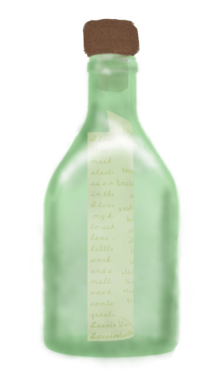 A message in a bottle