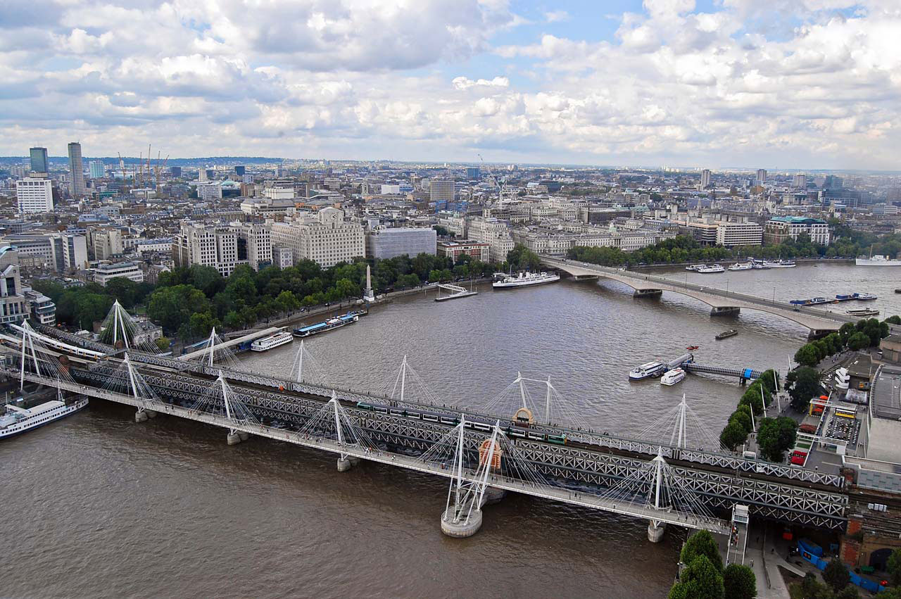 View from London eye