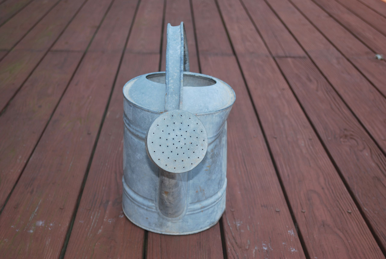 watering can on deck