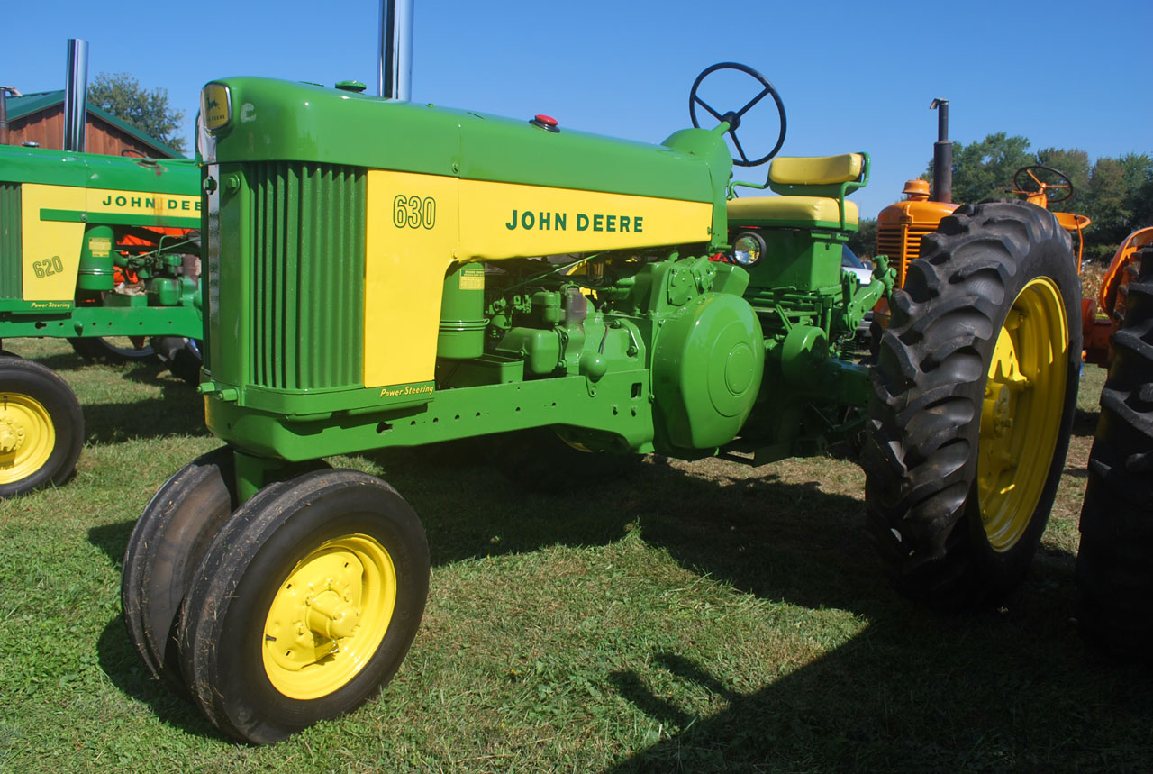 Farm tractor on display