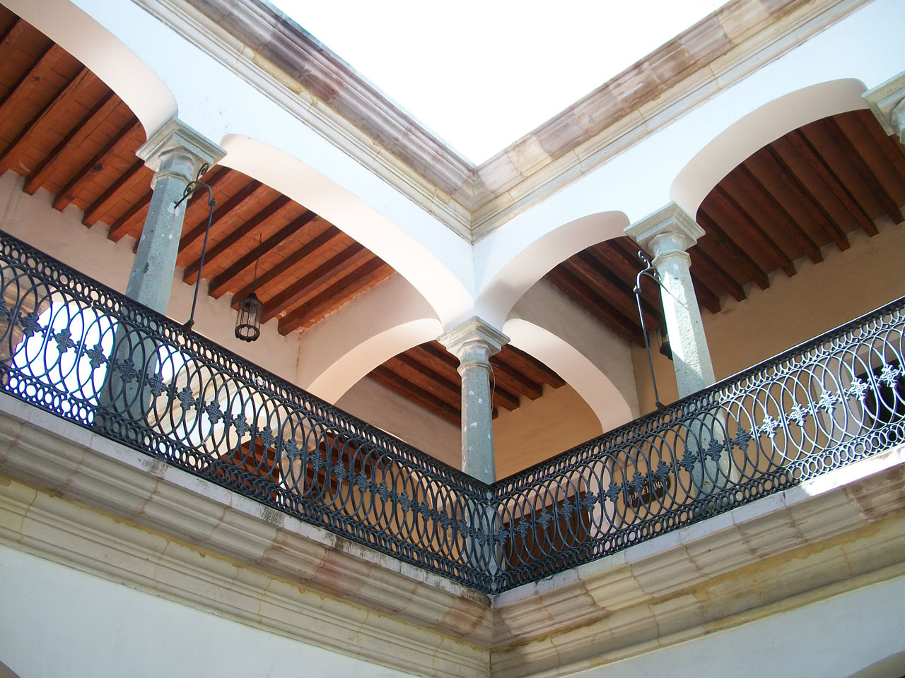 Interior of a colonial building.