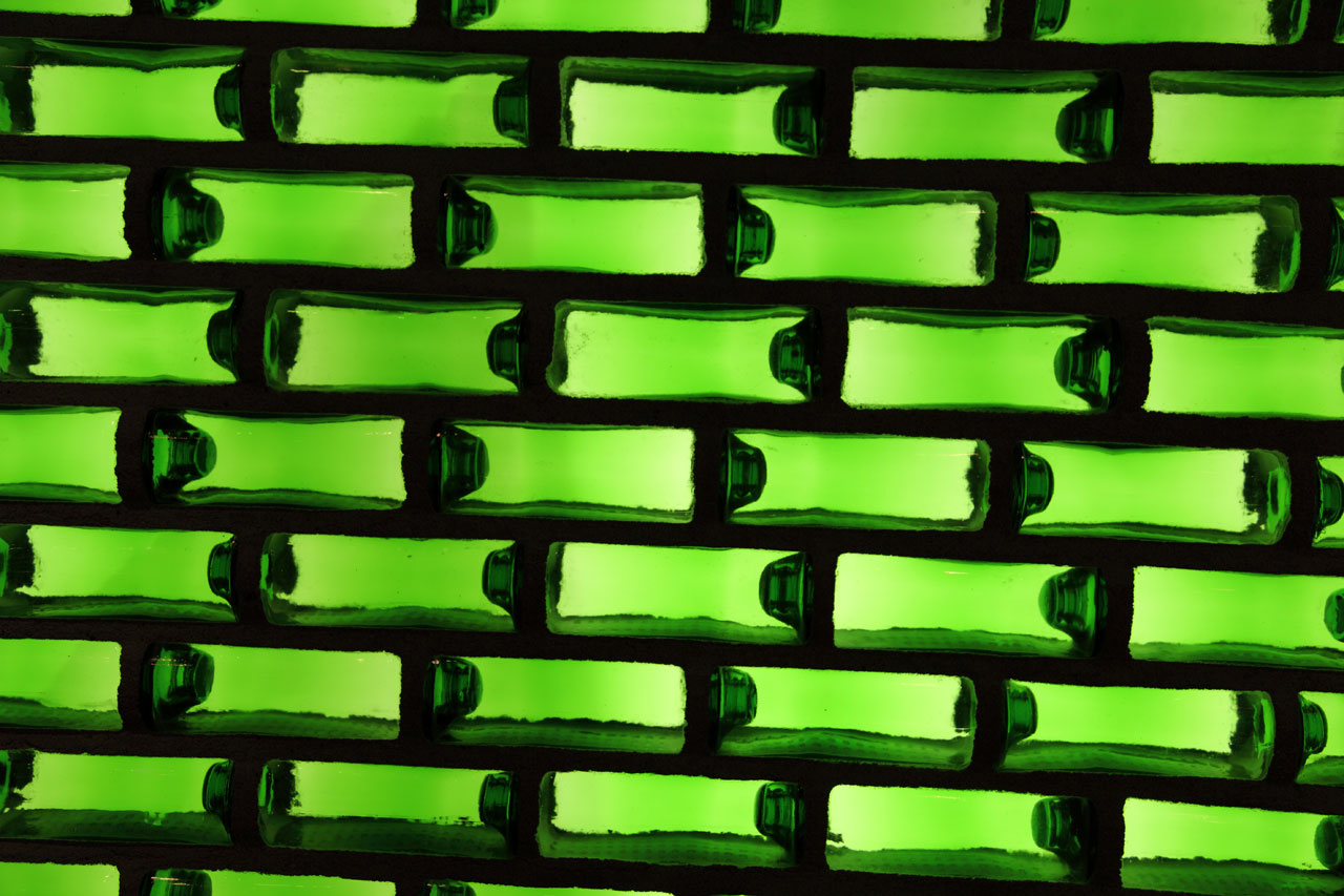 green bottle background image