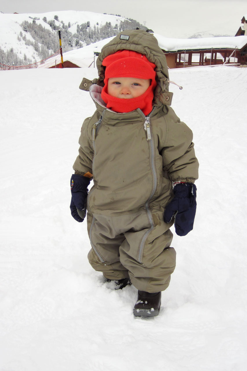 Toddler In Snow