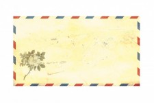 Airmail Envelope Flower Vintage