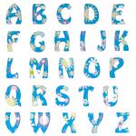 Alphabet Letters Floral