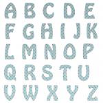 Alphabet Letters Polka Dots