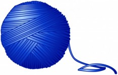 Blue Ball Of Yarn