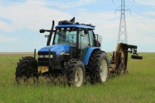 Blue Tractor Lawn Mower