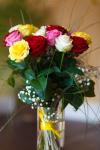 Bouquet Of Colorful Roses