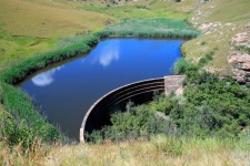 Dam In The Drakensberg Mountains