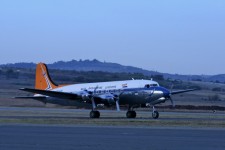 Dc-4 Taxiing Out For Take Off