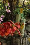 Garden Ornaments Lily Glass Jars