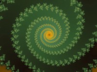 Green Fractal Spiral