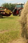 Hay Bale Farm Equipment Tractor