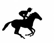 Jockey On Horse Galloping
