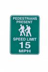 Pedestrians Present Sign