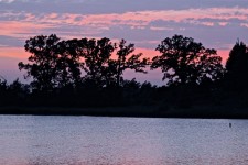 Purple Sunset At The Lake