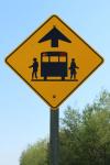 Road Sign School Bus Loading Zone