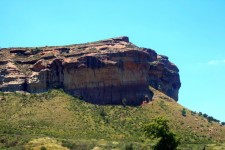Sandstone Cliff With Layers