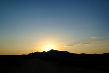 Silhouette Desert Sunset