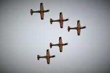Silver Falcon Jets V Formation