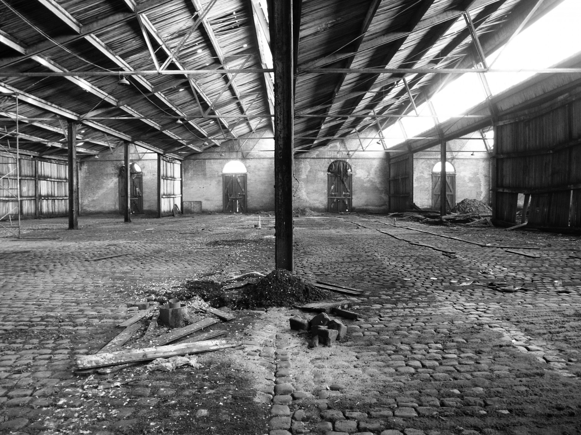 Abandoned hangar in Antwerp