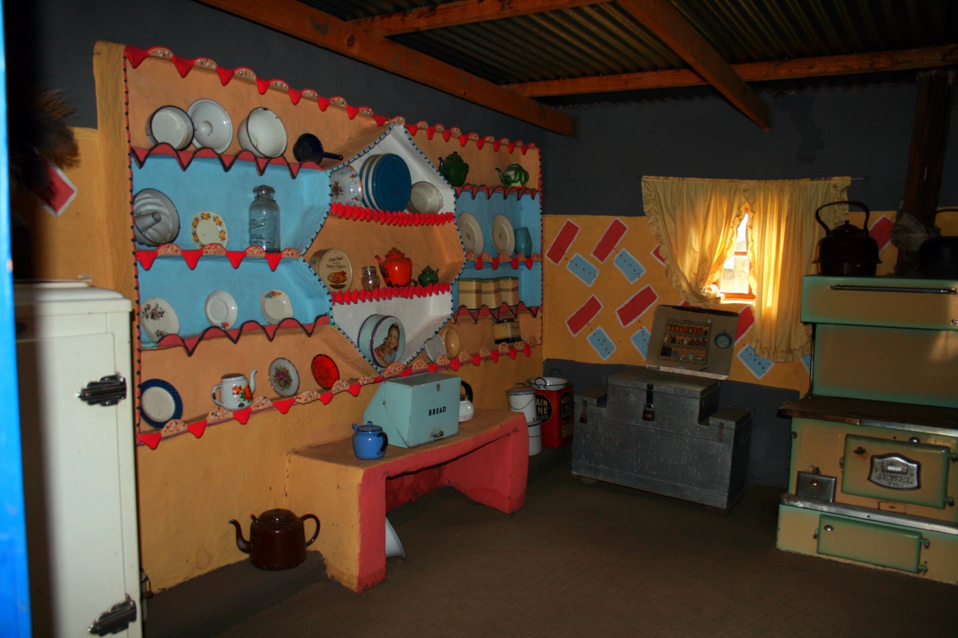 basotho home kitchen, basotho village, eastern free state