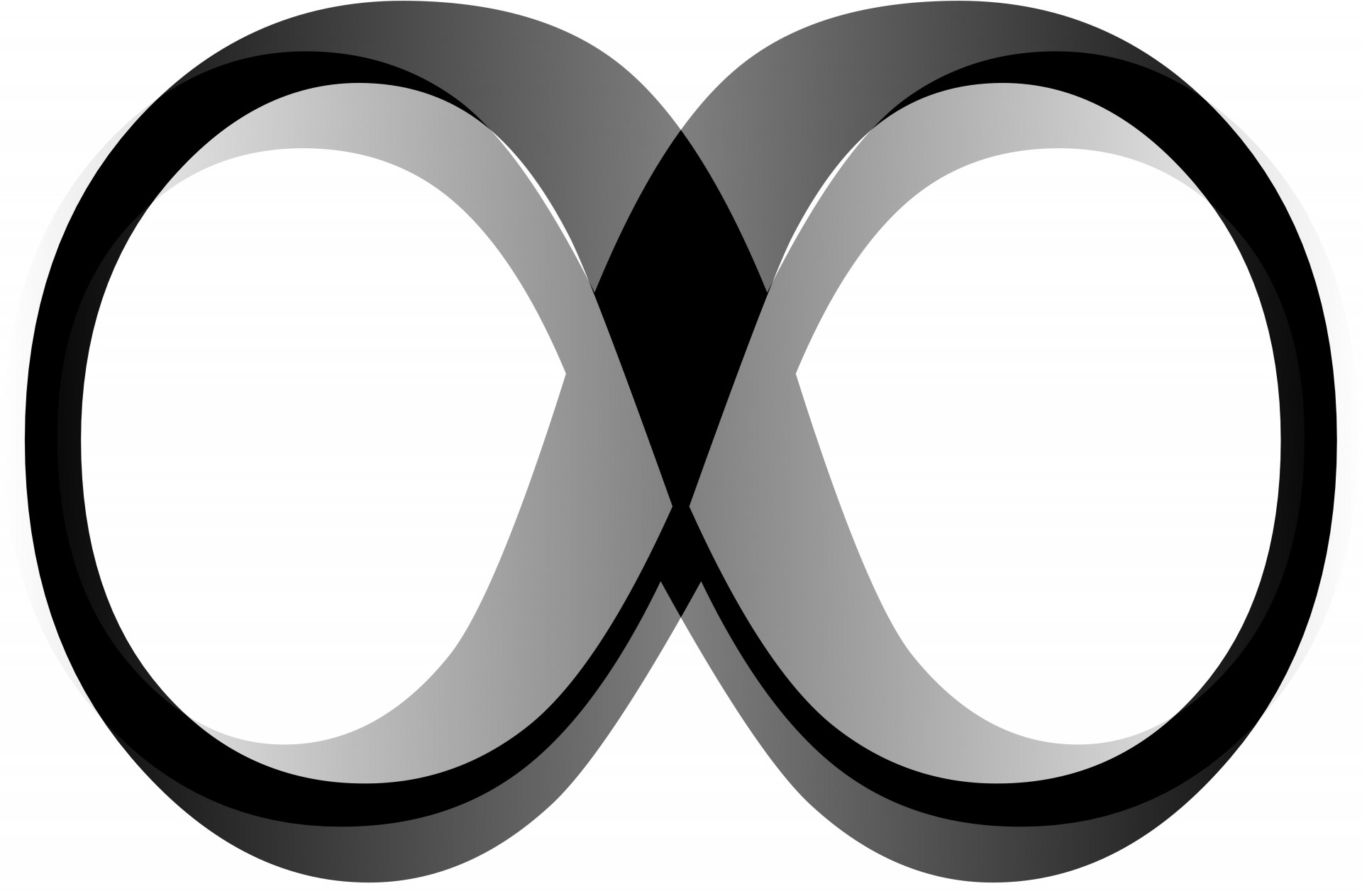 Black Infinity Symbol