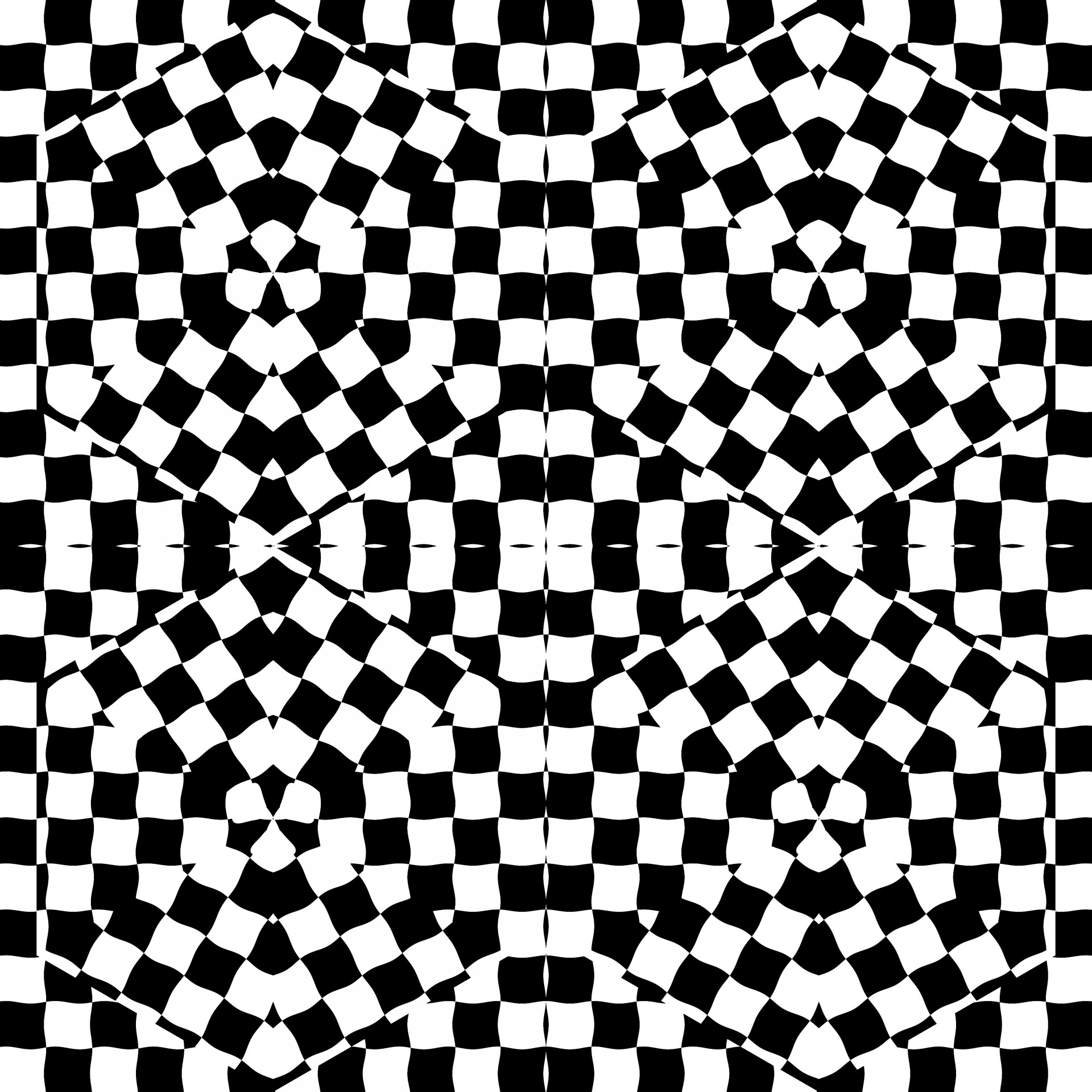 Checkerboard In Kaleidoscope