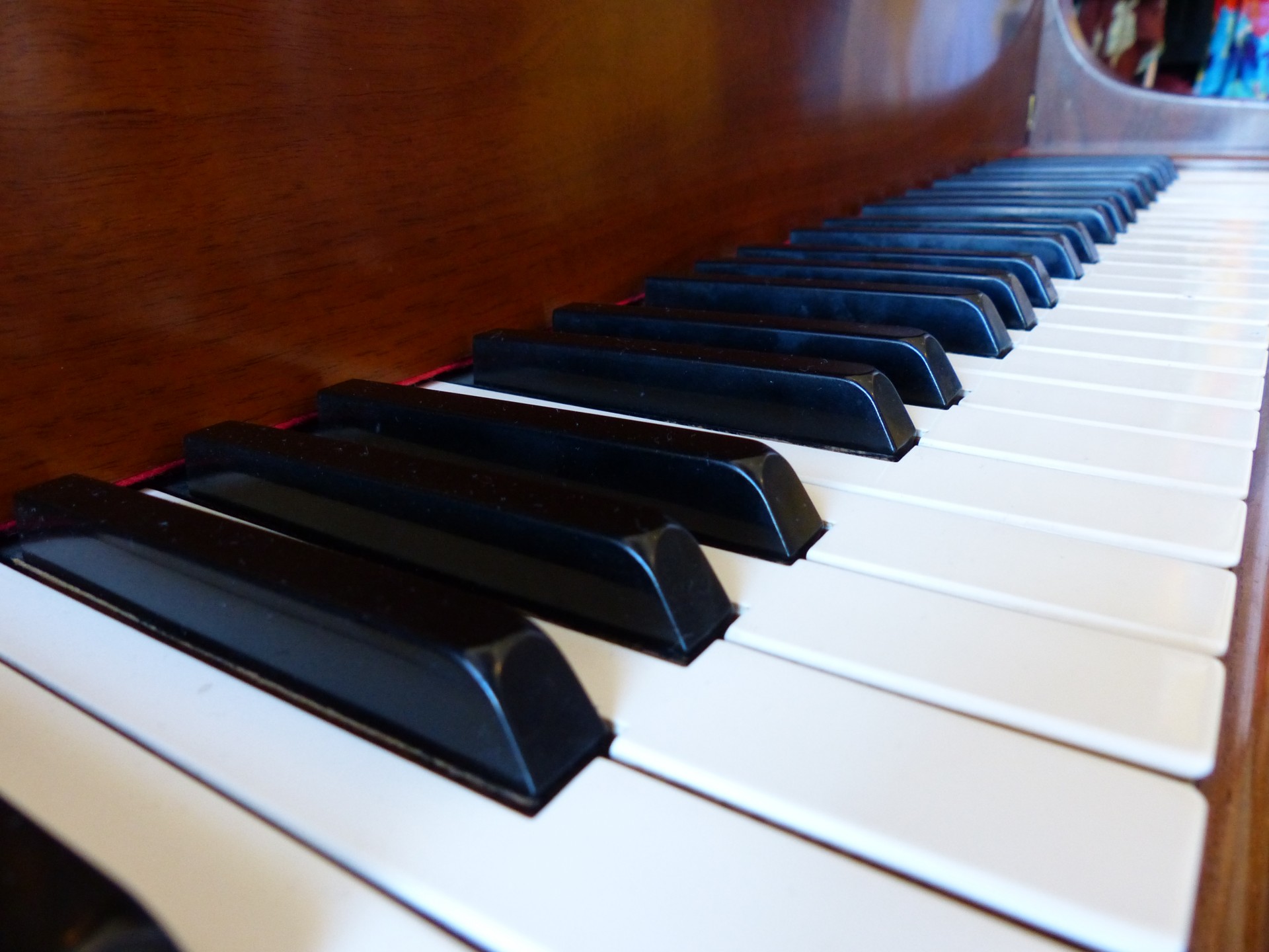 Piano Keys Closeup