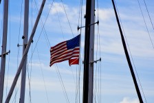 American Flag Ship Mast